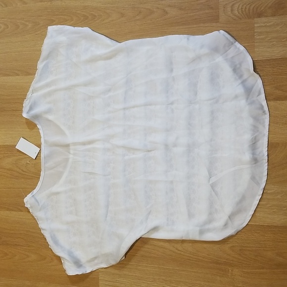 Suzy Shier white lace top XL NWT - Picture 5 of 8